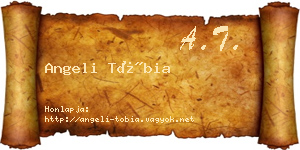 Angeli Tóbia névjegykártya